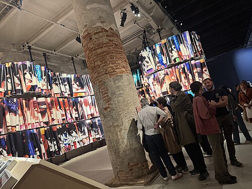 2026 Venice Biennale In Minor Keys main exhibit in the Arsenale on press preview day May 6, 2026. Curated by Koyo Kouoh, who died in 2025.
