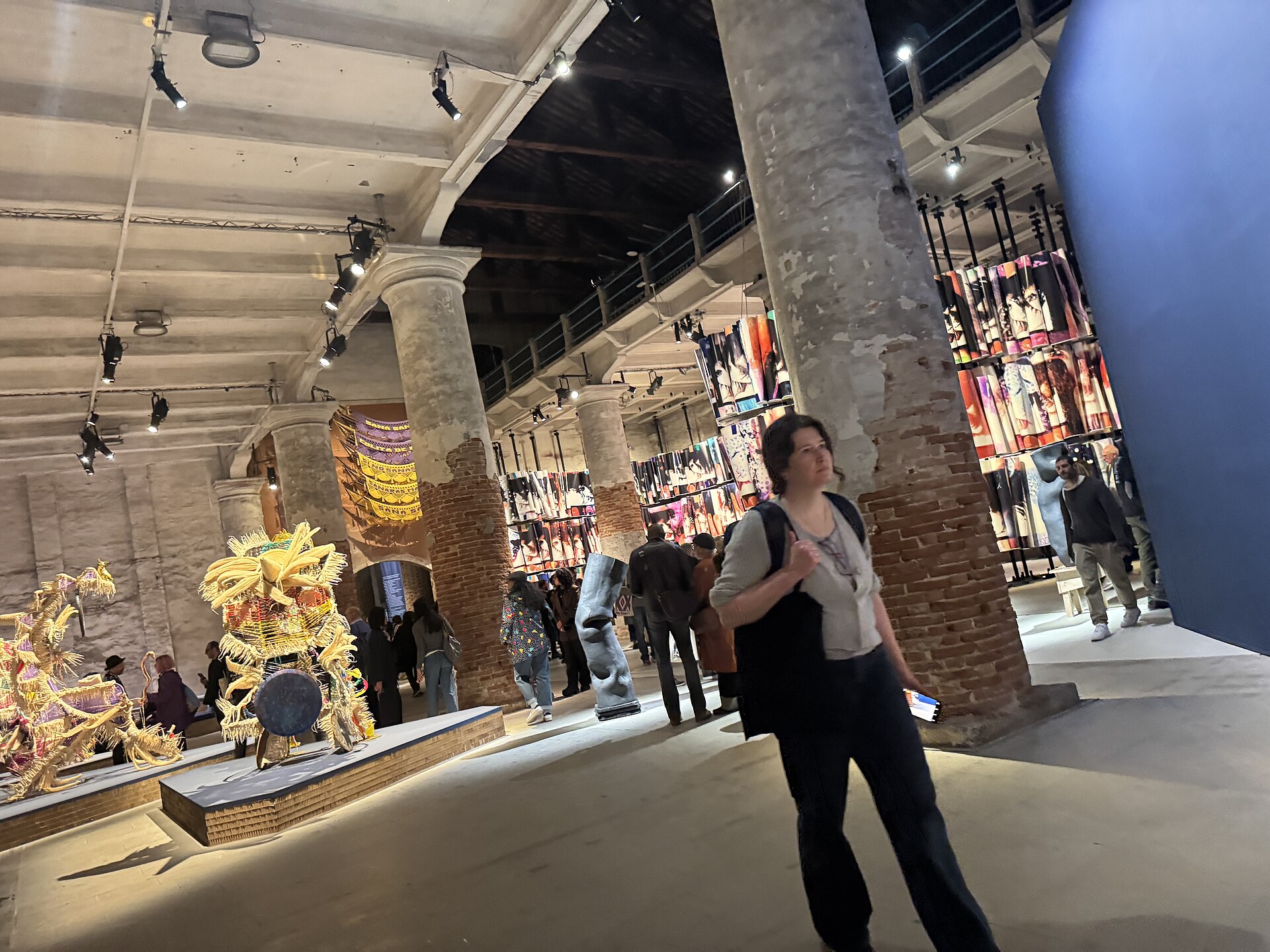 2026 Venice Biennale In Minor Keys main exhibit in the Arsenale on press preview day May 6, 2026. Curated by Koyo Kouoh, who died in 2025.