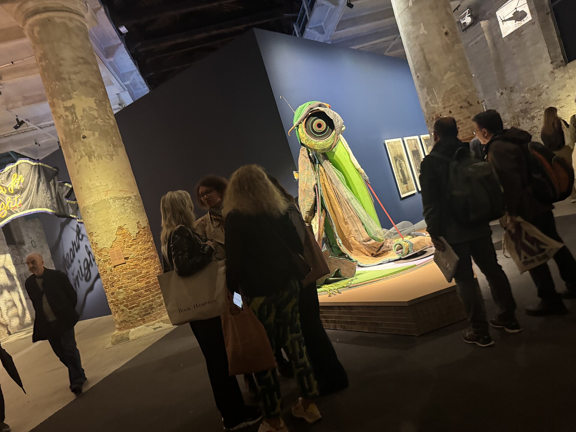 2026 Venice Biennale In Minor Keys main exhibit in the Arsenale on press preview day May 6, 2026. Curated by Koyo Kouoh, who died in 2025.