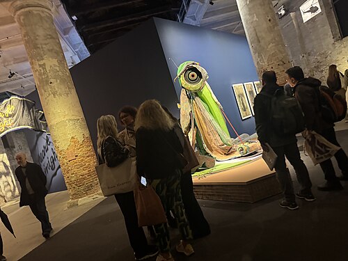 2026 Venice Biennale In Minor Keys main exhibit in the Arsenale on press preview day May 6, 2026. Curated by Koyo Kouoh, who died in 2025.