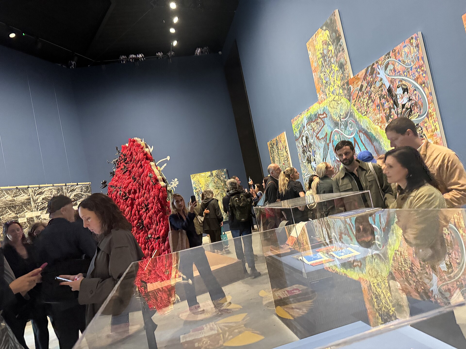 2026 Venice Biennale In Minor Keys main exhibit in the Giardini on preview day May 6, 2026. Curated by Koyo Kouoh, who died in 2025.