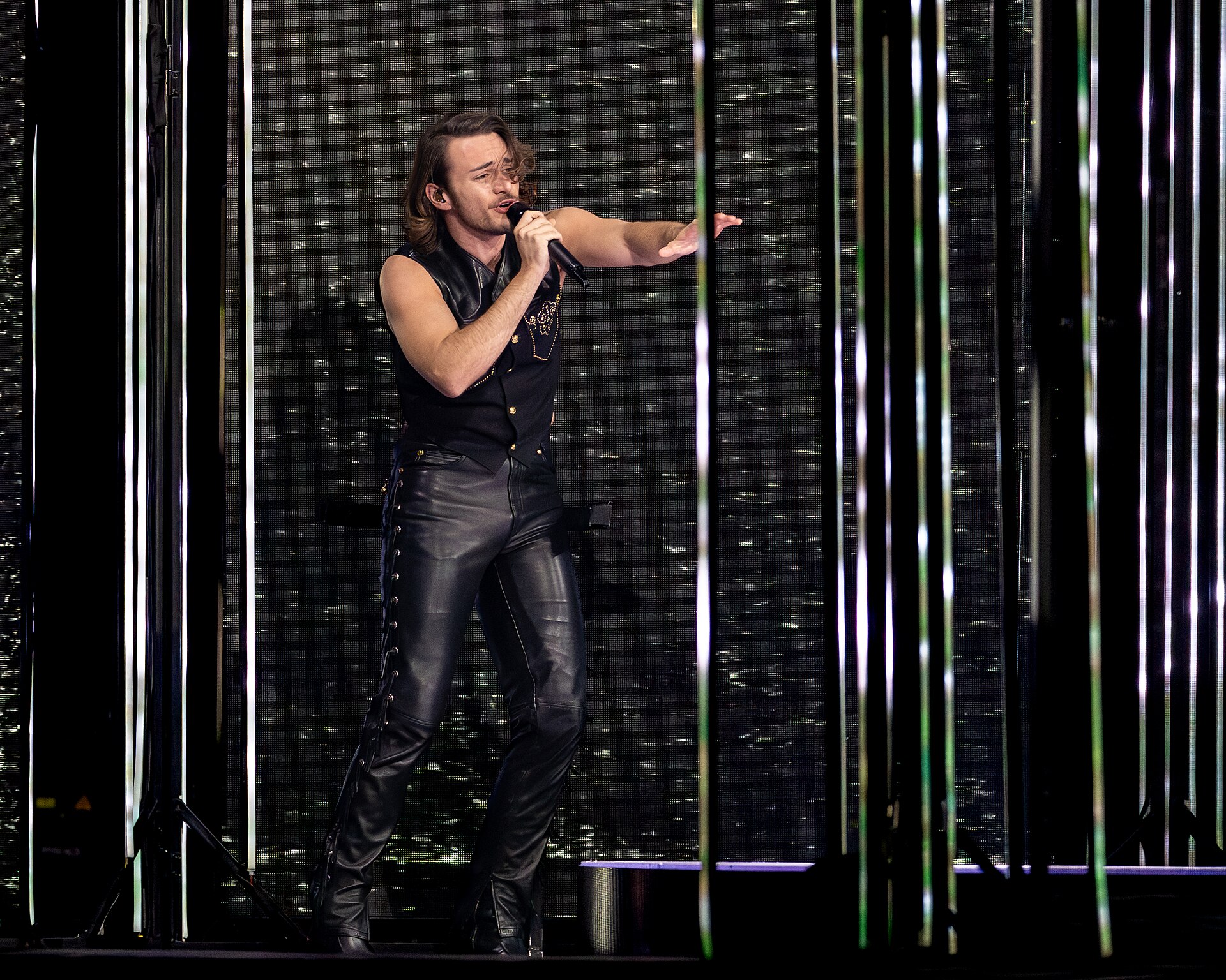 AIDAN performing  Bella, representing Malta in the 2nd Semi Final of the 2026 Eurovision Song Contest in Vienna