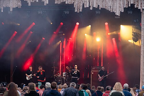 AMOC, Áilu Valle, and Boogiemen (Patrik Fält, Juho Kiviniemi, Oula Guttorm) perform at the 2025 Riddu Riđđu Festival