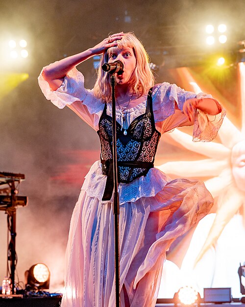AURORA at Ravnedalen Live festival, Kristiansand, Norway, 2024.
Photo: Birgit Fostervold @knipselyst

CC: BY-SA 2.0