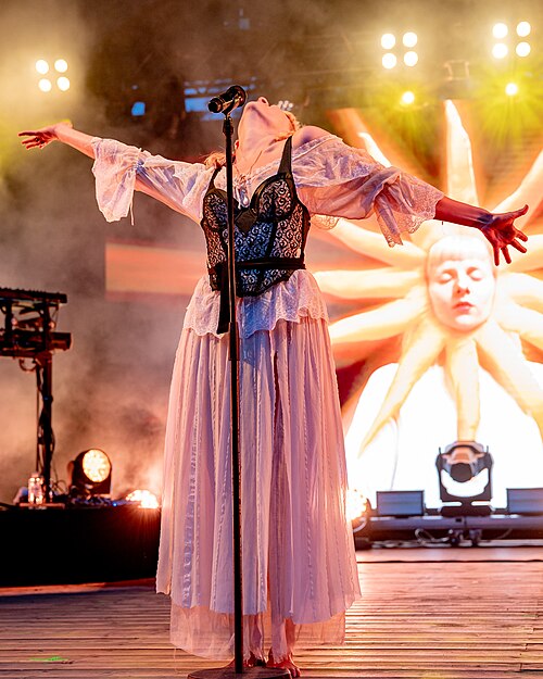 AURORA at Ravnedalen Live festival, Kristiansand, Norway, 2024.
Photo: Birgit Fostervold @knipselyst

CC: BY-SA 2.0