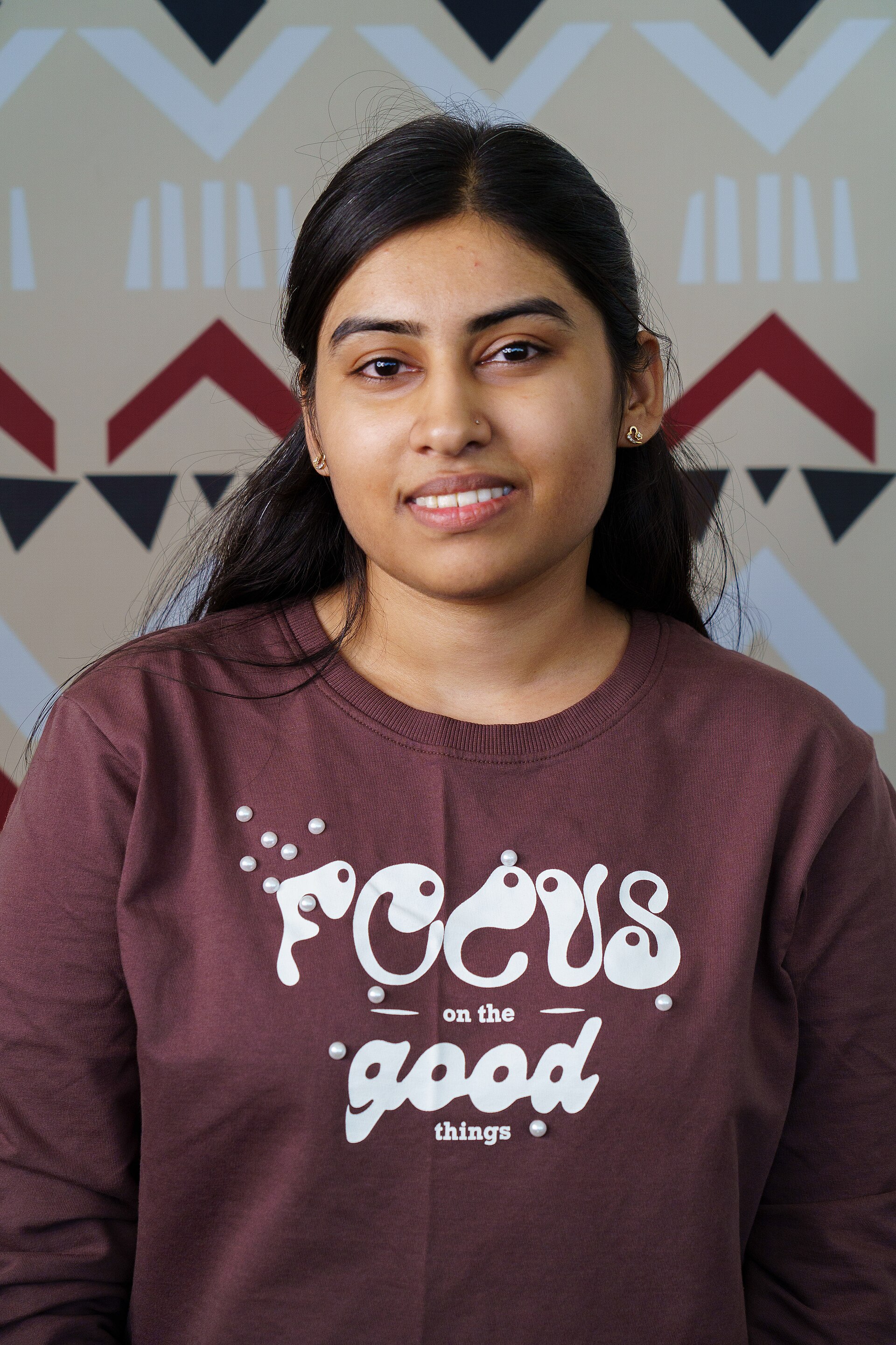 Aanchal Patel portrait at Wikimania 2025 WikiPortraits Studio