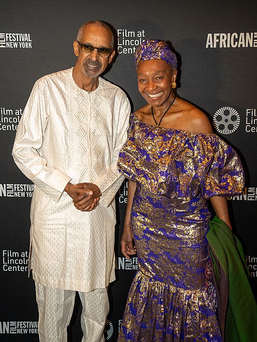 Abderrahmane Sissako and Mahen Bonetti at the 2025 New York African Film Festival