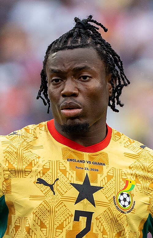Abdul Fatawu during England v Ghana on 23 June 2026 at the 2026 FIFA World Cup