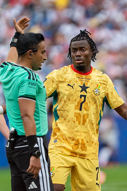 Abdul Fatawu during England v Ghana on 23 June 2026 at the 2026 FIFA World Cup
