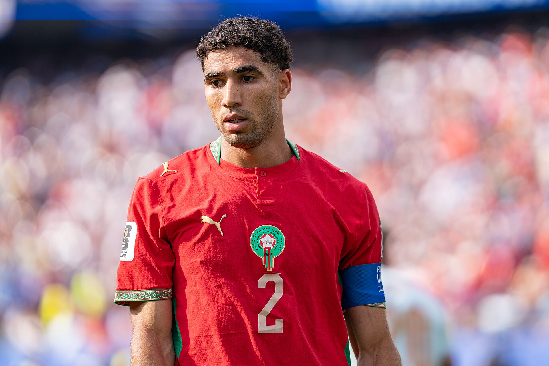 Achraf Hakimi during France v Morocco at the 2026 FIFA World Cup