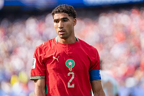 Achraf Hakimi during France v Morocco at the 2026 FIFA World Cup