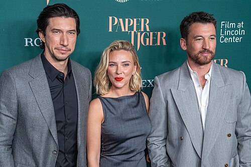 Adam Driver Scarlett Johansson Miles Teller at the 64th annual New York Film Festival at Film at Lincoln Center