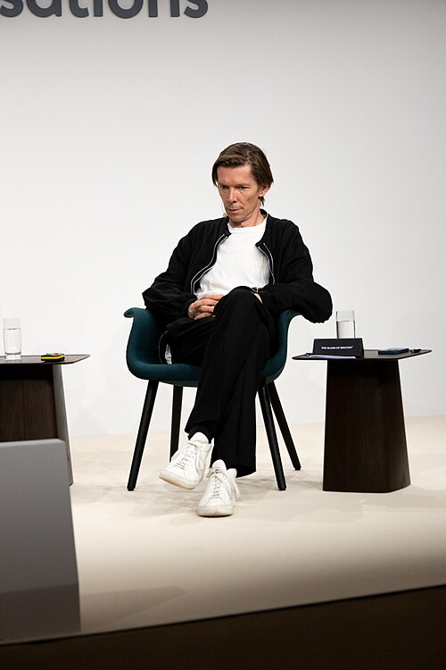 Adam Szymczyk, curator, author, editor, at the Art Basel international art fair in Basel, Switzerland in June 2025.