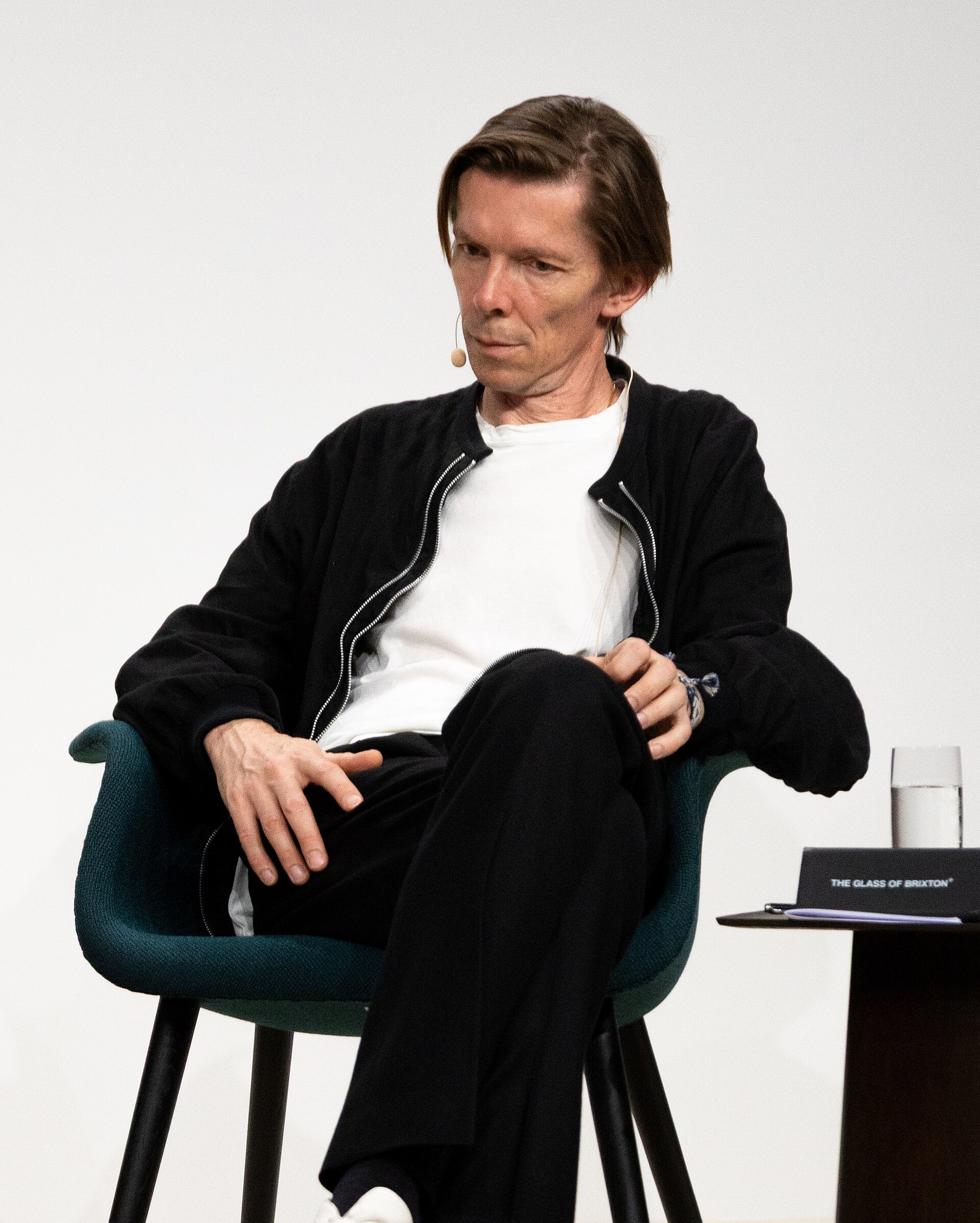 Adam Szymczyk, curator, author, editor, at the Art Basel international art fair in Basel, Switzerland in June 2025.