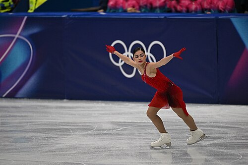MILAN, ITALY - 19 FEBRUARY 2026: Adeliia PETROSIAN of AIN compete during the Figure Skating Women Single Skating Free Skating at the Olympic Winter Games Milano Cortina 2026 Milano Ice Skating Arena on February 19, 2026 in Milan, Italy