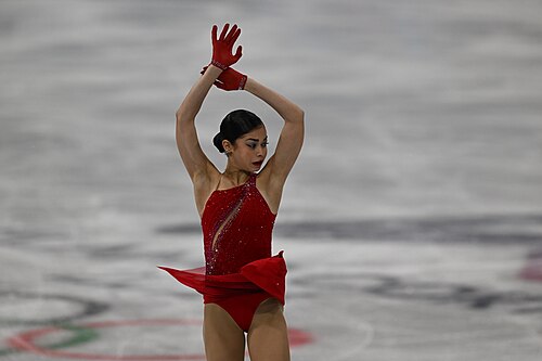 MILAN, ITALY - 19 FEBRUARY 2026: Adeliia PETROSIAN of AIN compete during the Figure Skating Women Single Skating Free Skating at the Olympic Winter Games Milano Cortina 2026 Milano Ice Skating Arena on February 19, 2026 in Milan, Italy