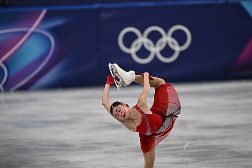 MILAN, ITALY - 19 FEBRUARY 2026: Adeliia PETROSIAN of AIN compete during the Figure Skating Women Single Skating Free Skating at the Olympic Winter Games Milano Cortina 2026 Milano Ice Skating Arena on February 19, 2026 in Milan, Italy