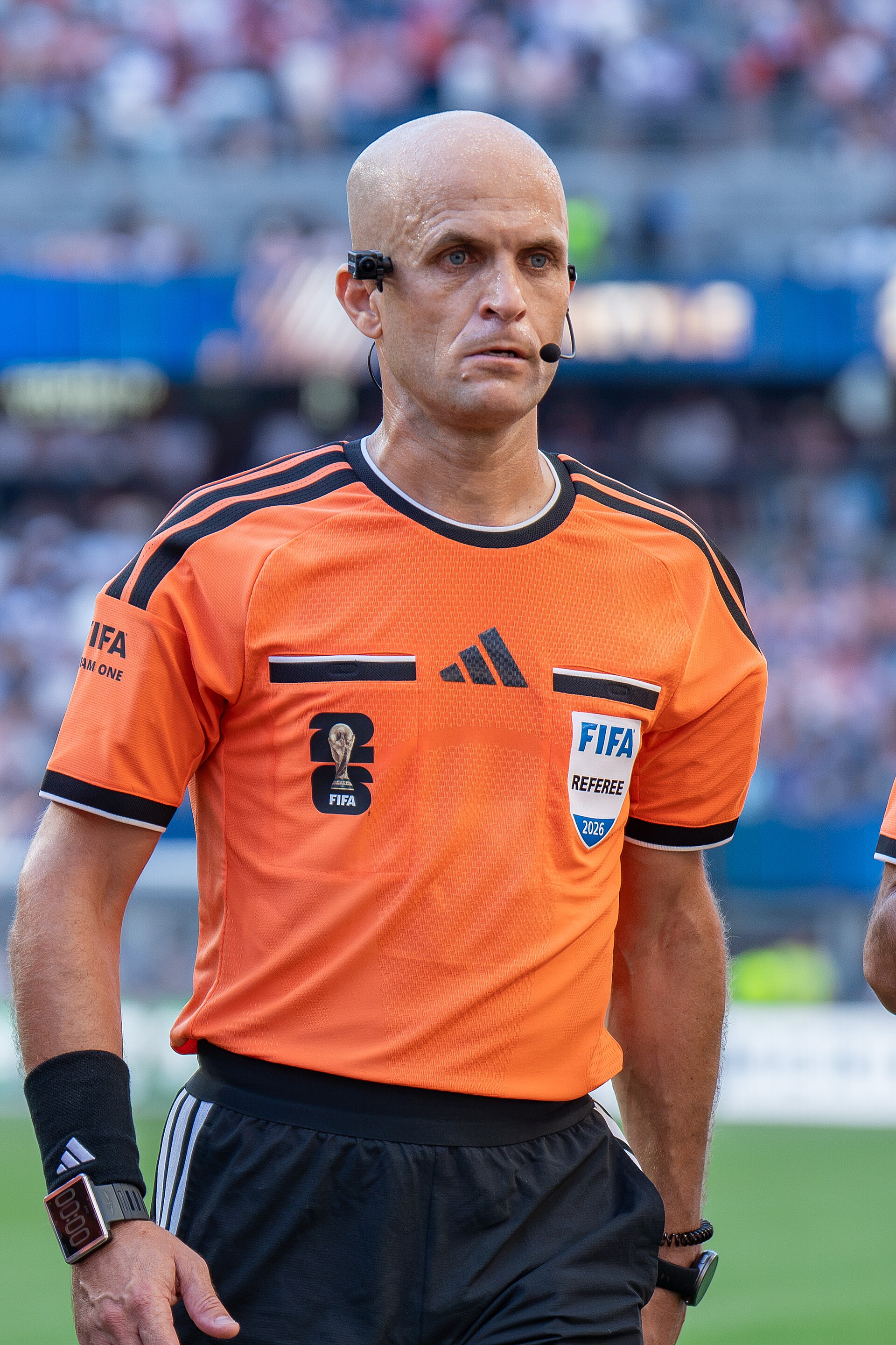 Adham Makhadmeh during Belgium v United States at the 2026 FIFA World Cup