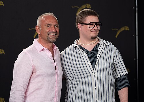 Adrian Văncică and Teodor Butănescu at the 79th Locarno Film Festival 2026