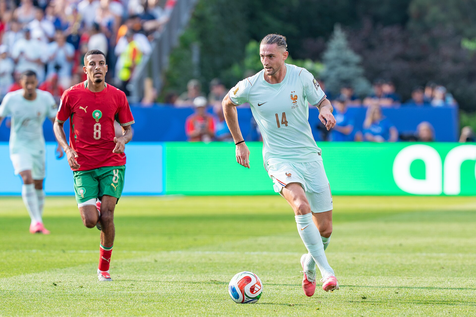 Adrien Rabiot during France v Morocco at the 2026 FIFA World Cup