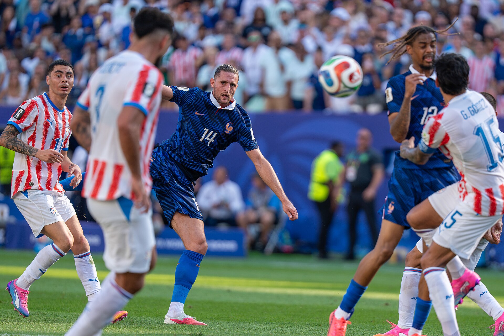 Adrien Rabiot during France v Paraguay at the 2026 FIFA World Cup