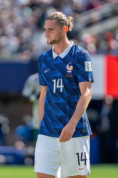 Adrien Rabiot during France v Senegal on 16 June 2026 at the 2026 FIFA World Cup at NY/NJ Stadium in East Rutherford, NJ