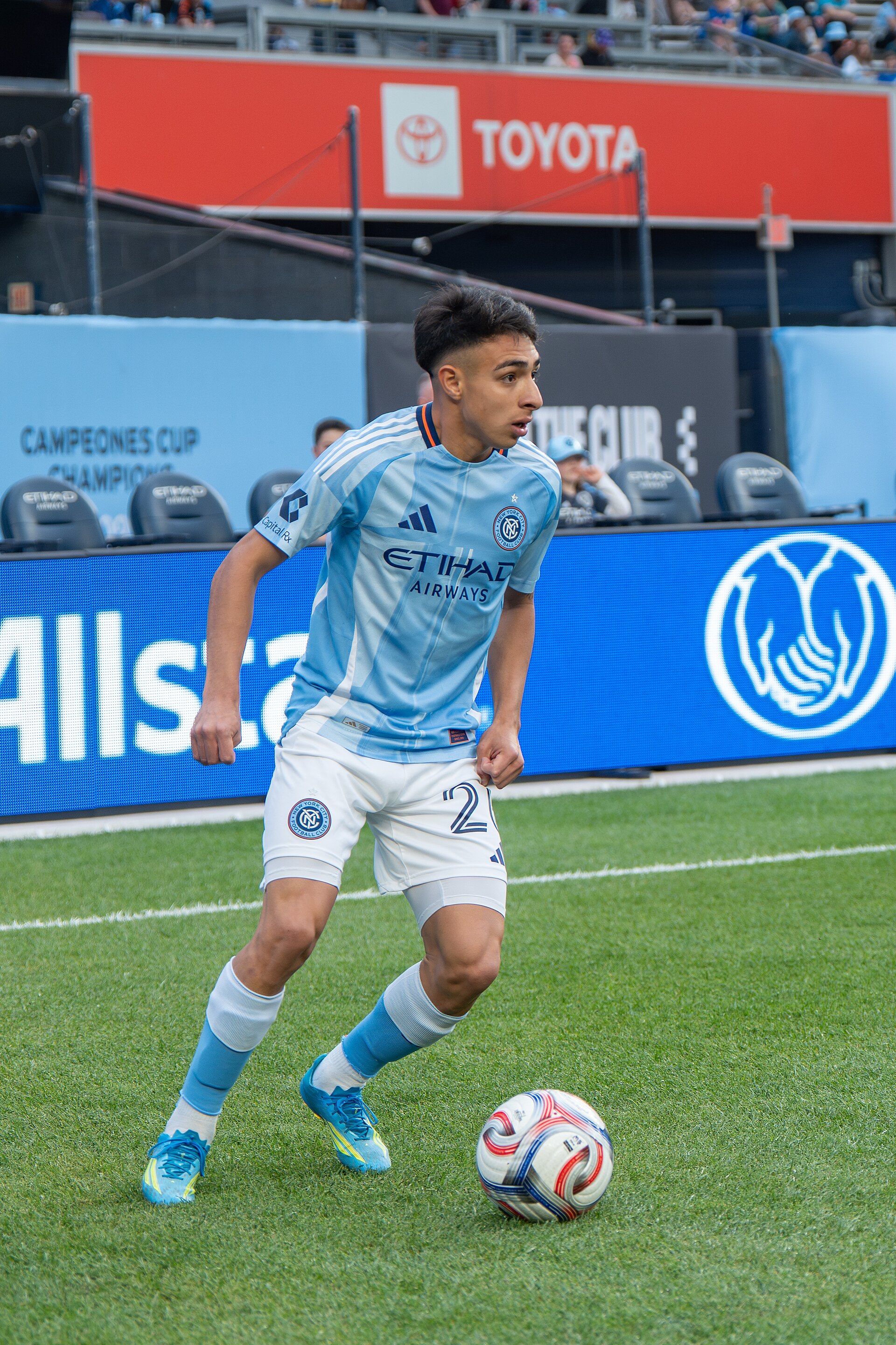 Agustin Ojeda during New York City FC vs Columbus Crew on May 10, 2026