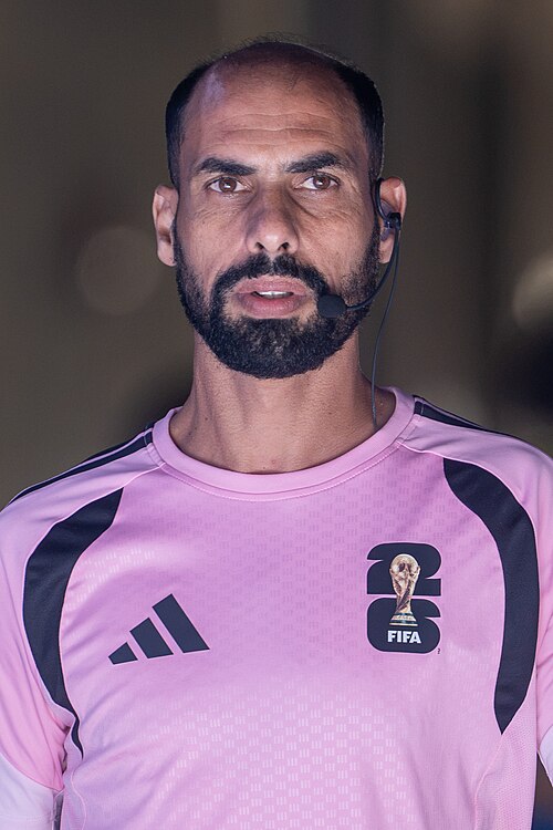 Ahmad Al-Roalle during Belgium v United States at the 2026 FIFA World Cup