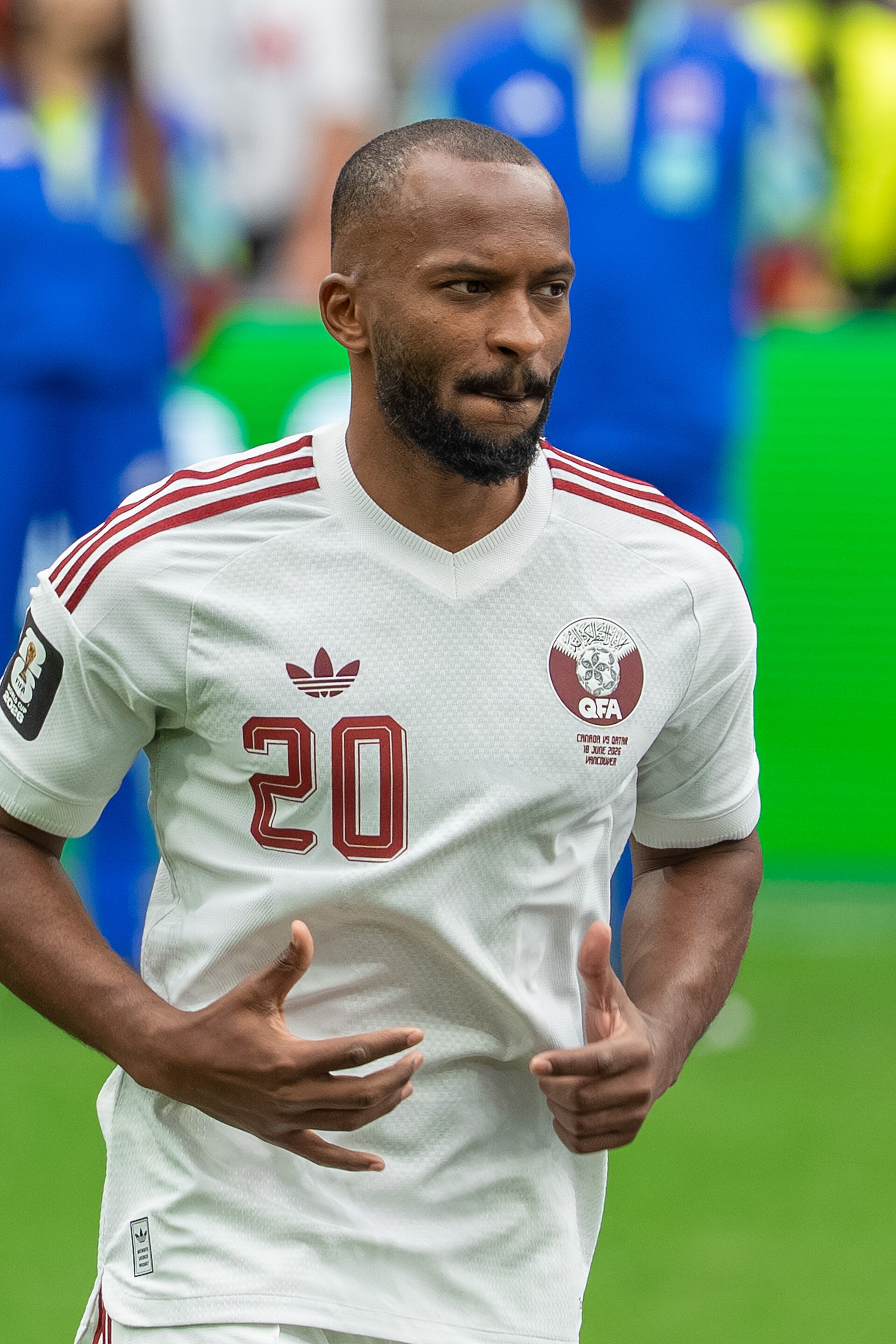Ahmed Fathy during Canada v Qatar on 18 June 2026 at the 2026 FIFA World Cup