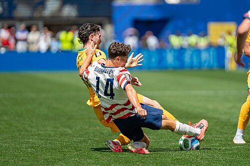 Aiden O'Neill Sebastian Berhalter during United States v Australia on 19 June 2026 at the 2026 FIFA World Cup