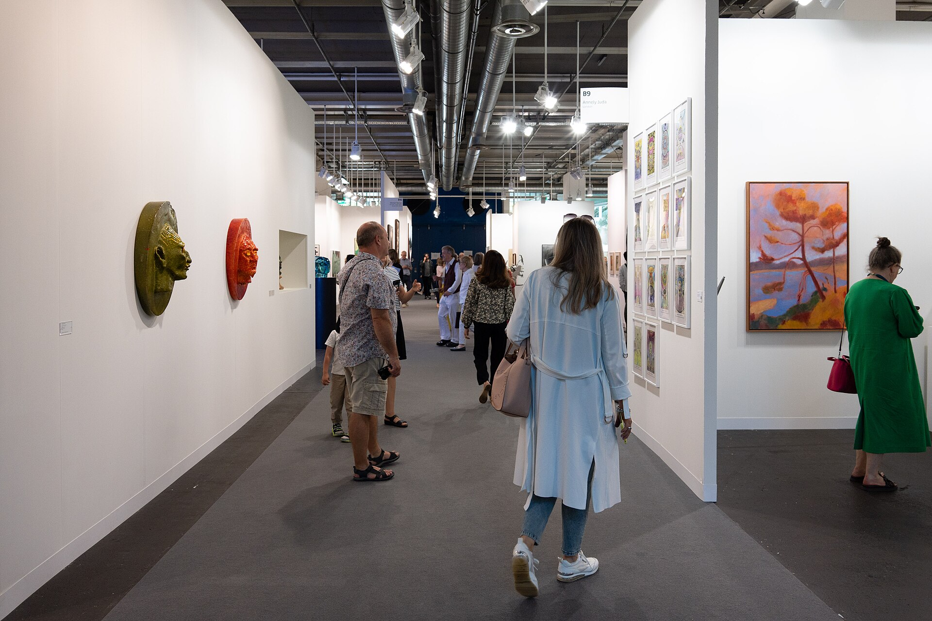 Aisles at Gallery Section B at Art Basel 2025