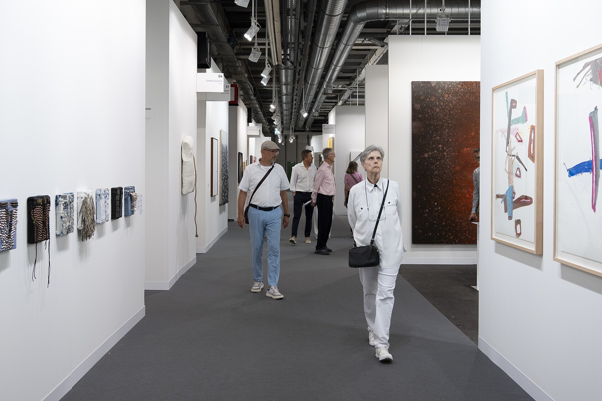 Aisles at Gallery Section E at Art Basel 2025