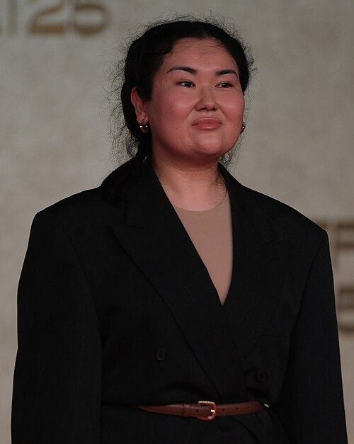 Aizada Bekbalaeva at the 2025 Red Sea Film Festival