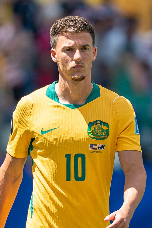Ajdin Hrustic during United States v Australia on 19 June 2026 at the 2026 FIFA World Cup