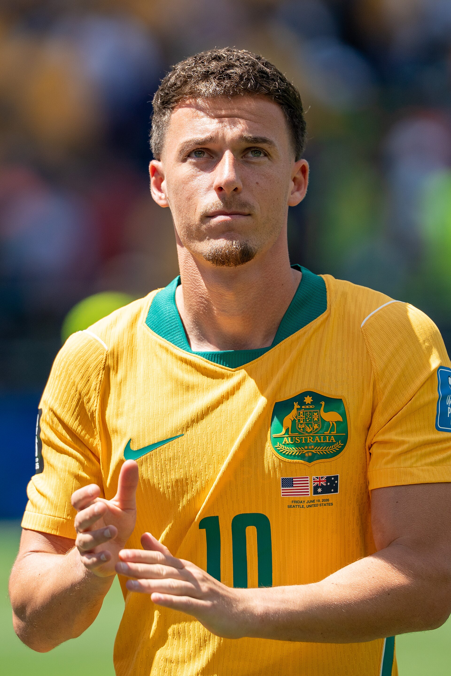 Ajdin Hrustic during United States v Australia on 19 June 2026 at the 2026 FIFA World Cup