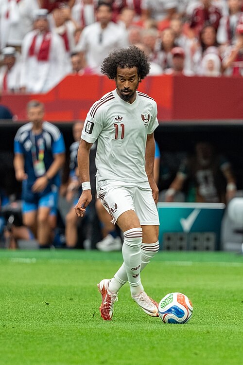 Akram Afif during Canada v Qatar on 18 June 2026 at the 2026 FIFA World Cup