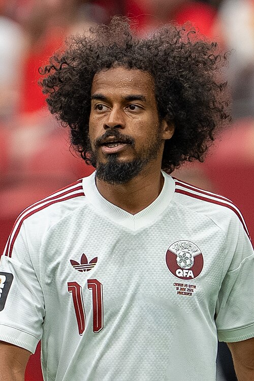Akram Afif during Canada v Qatar on 18 June 2026 at the 2026 FIFA World Cup
