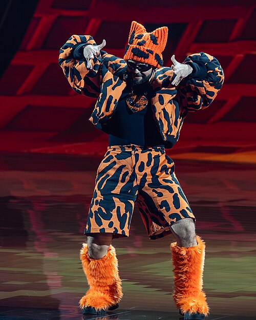 Akylas performing Ferto, representing Greece in the 1st Semi Final of the 2026 Eurovision Song Contest in Vienna