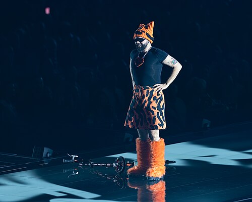 Akylas performing Ferto, representing Greece in the 1st Semi Final of the 2026 Eurovision Song Contest in Vienna