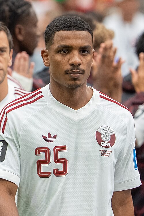Al-Hashmi Al-Hussain during Canada v Qatar on 18 June 2026 at the 2026 FIFA World Cup