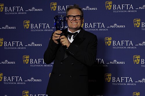 Alan Carr winning Memorable Moment at BAFTA TV Awards May 26