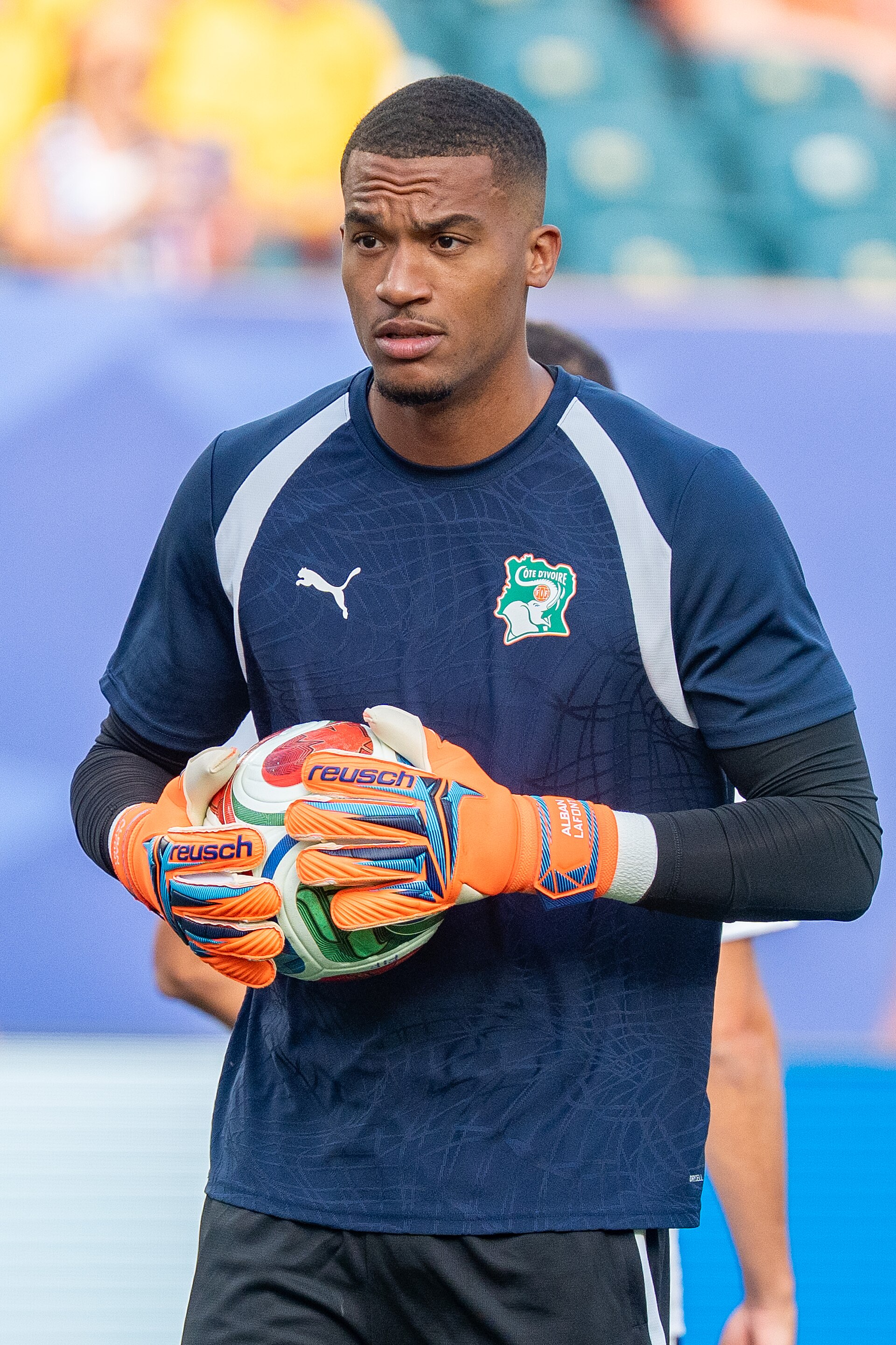 Alban Lafont during Côte d'Ivoire v Ecuador on 14 June 2026 at the 2026 FIFA World Cup