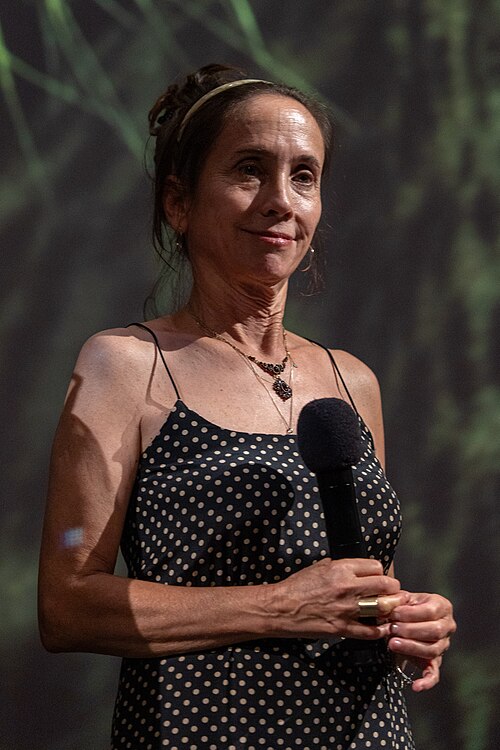 Alessandra Sanguinetti presenting her film La ilusion de un verano sin fin at the 79th Locarno Film Festival 2026