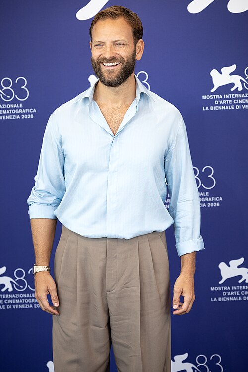 Alessandro Borghi, actor, at 82nd Venice International Film Festival in Venice, Italy for the film Nessun Dolore.