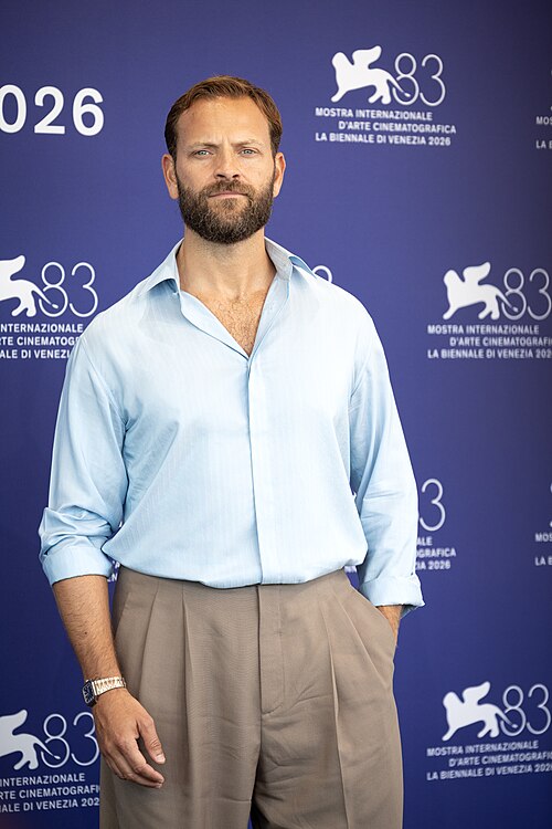Alessandro Borghi, actor, at 82nd Venice International Film Festival in Venice, Italy for the film Nessun Dolore.