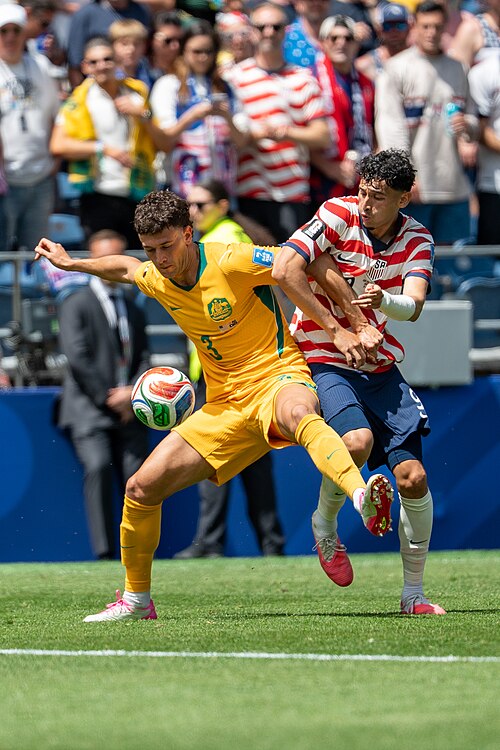 Alessandro Circati Ricardo Pepi during United States v Australia on 19 June 2026 at the 2026 FIFA World Cup