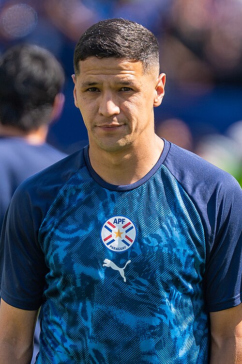 Alex Arce during France v Paraguay at the 2026 FIFA World Cup
