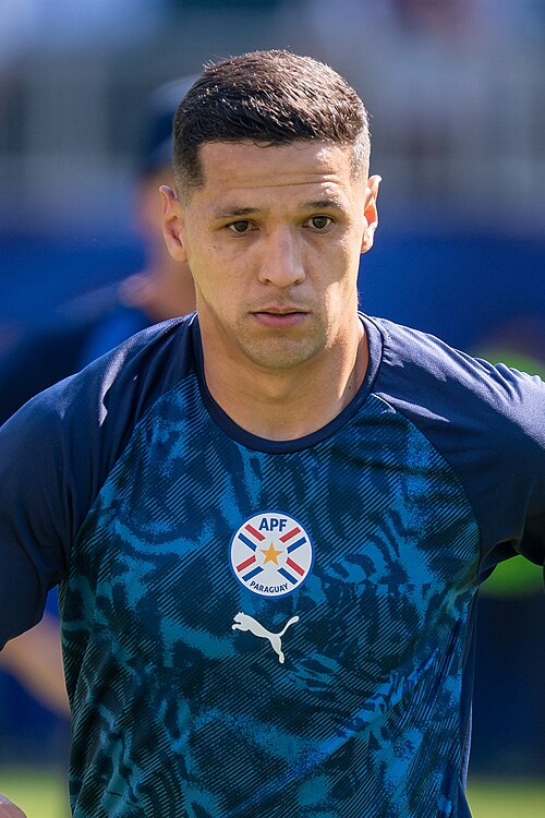 Alex Arce during France v Paraguay at the 2026 FIFA World Cup