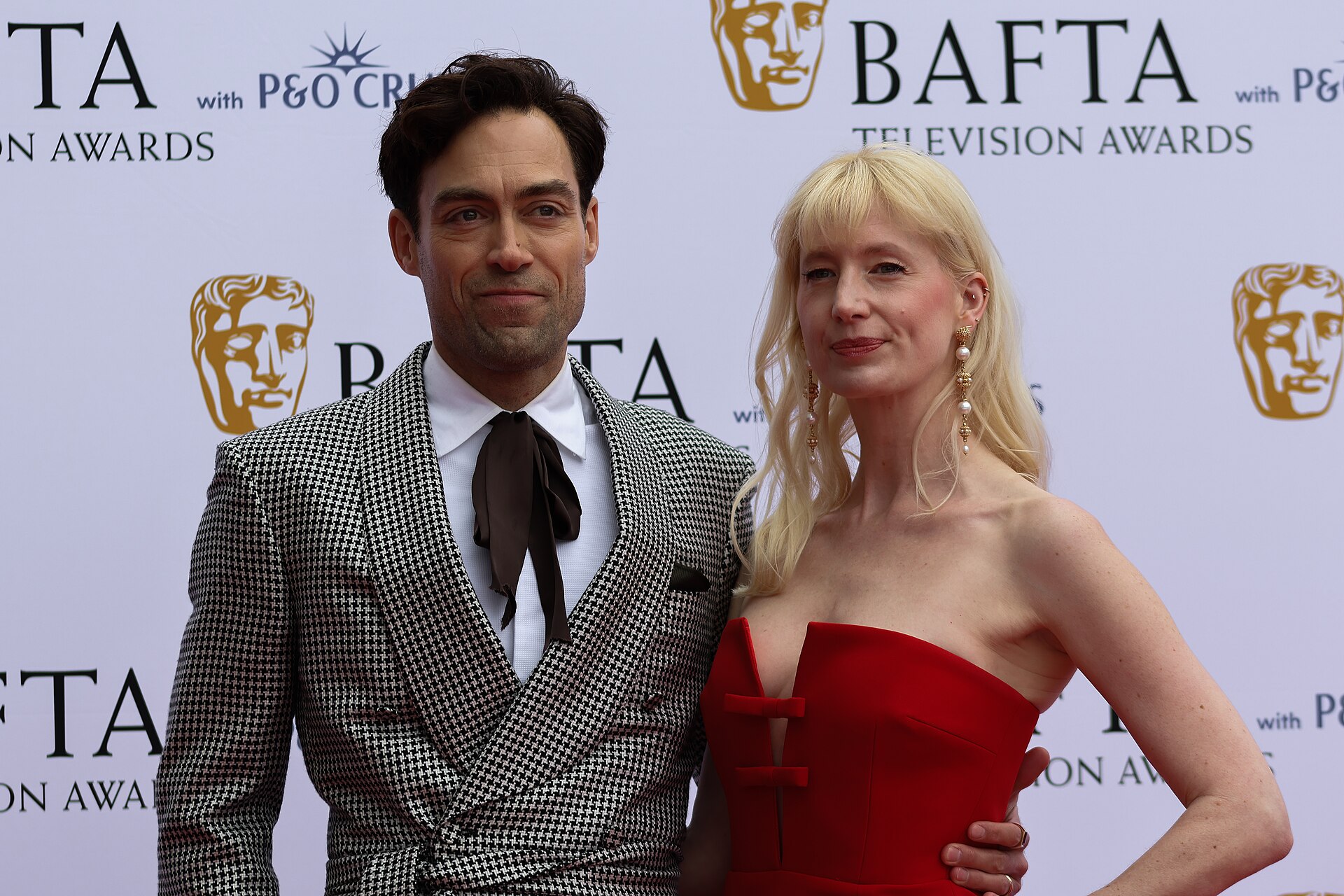 Alex Hassell & Emma King at the TV BAFTA red carpet May 26