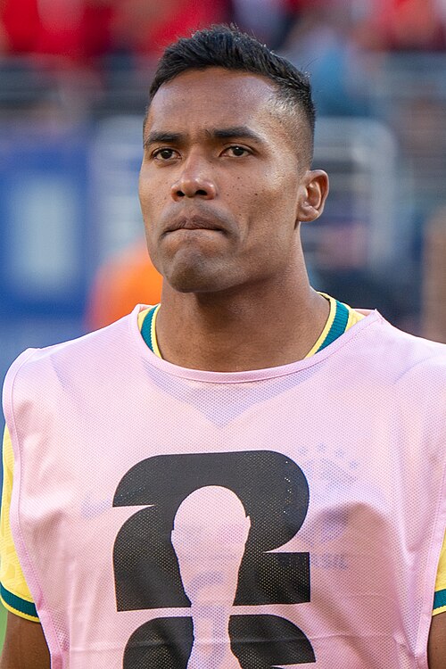 Alex Sandro during Brazil v Morocco on 13 June 2026 at the 2026 FIFA World Cup at NY/NJ Stadium in East Rutherford, NJ